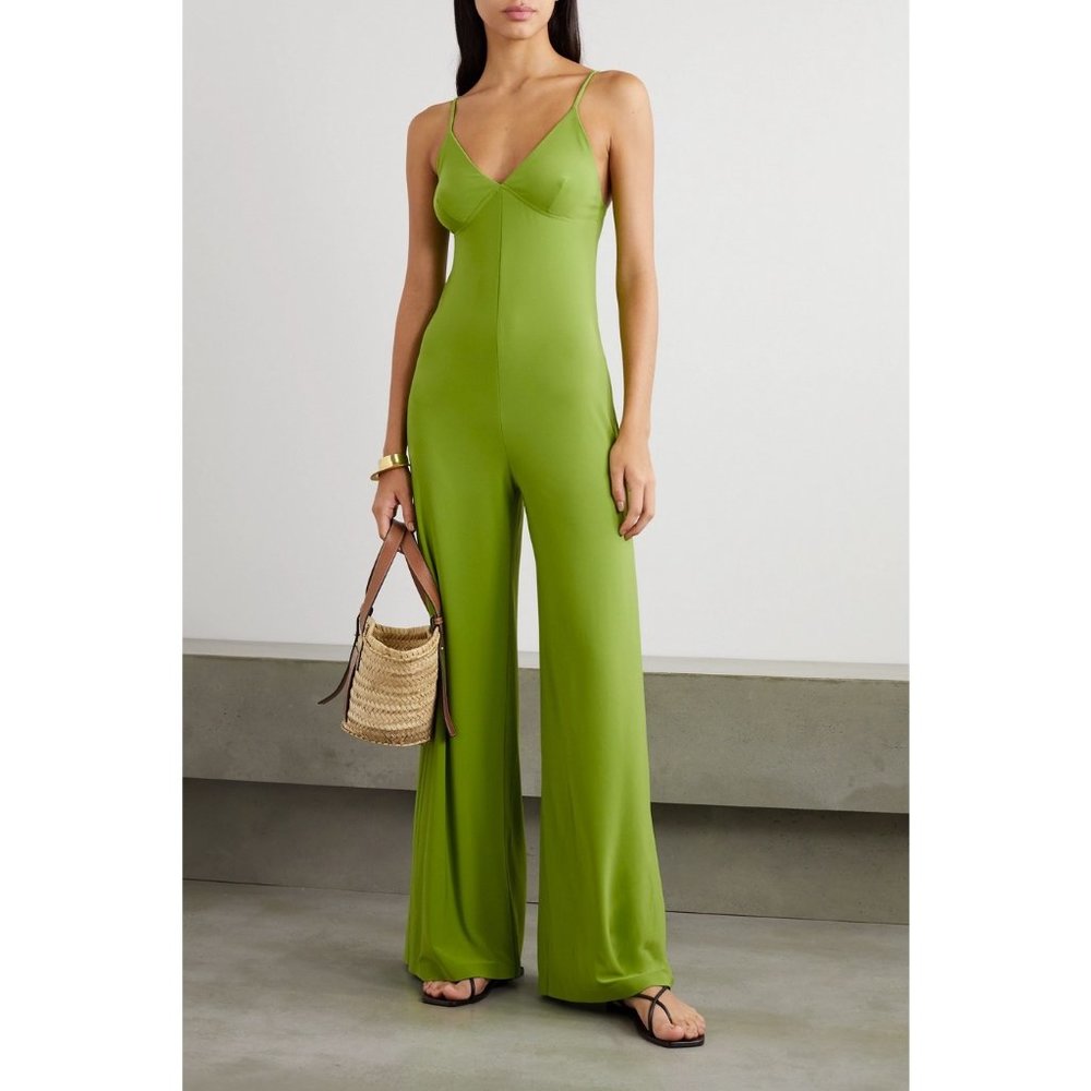 NWT Norma Kamali Green Jumpsuit